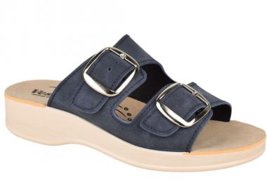 Γυναικείες Ανατομικές Παντόφλες Με Δύο Τόκες | VESNA | 880433 | Μπλε - Vesna - 